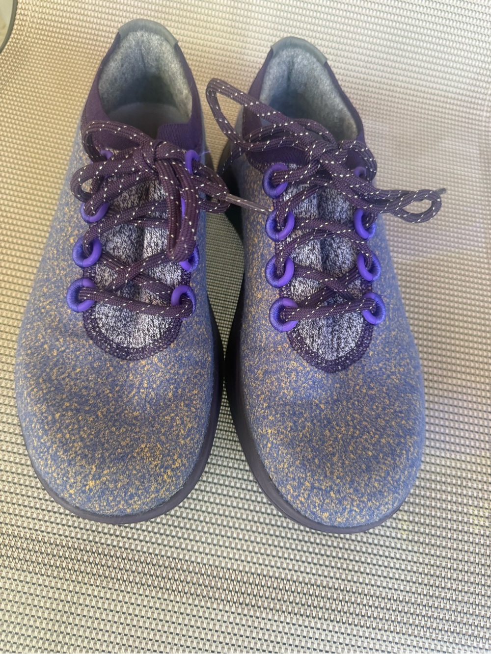 allbirds women’s size 9 Purple Knit Lace-Up Sneakers